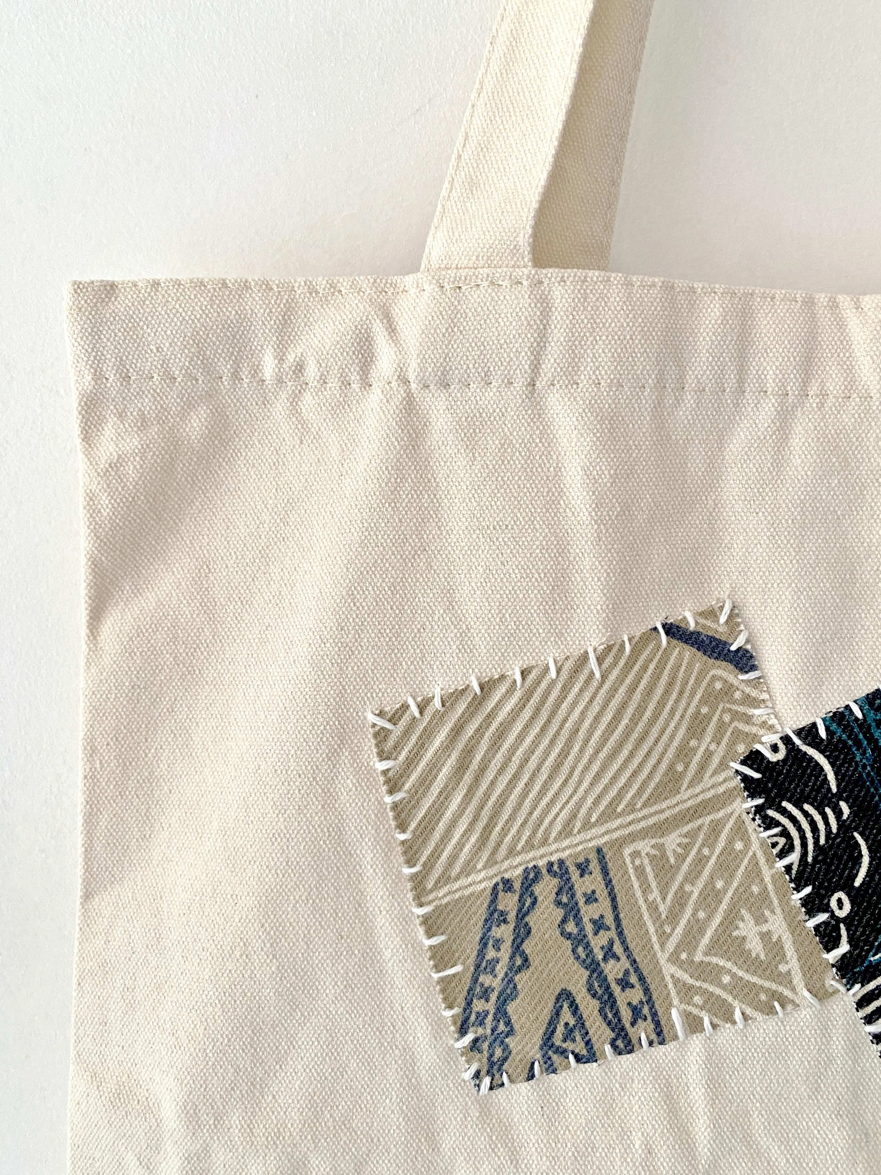 Eco Patchwork Shoulder Tote