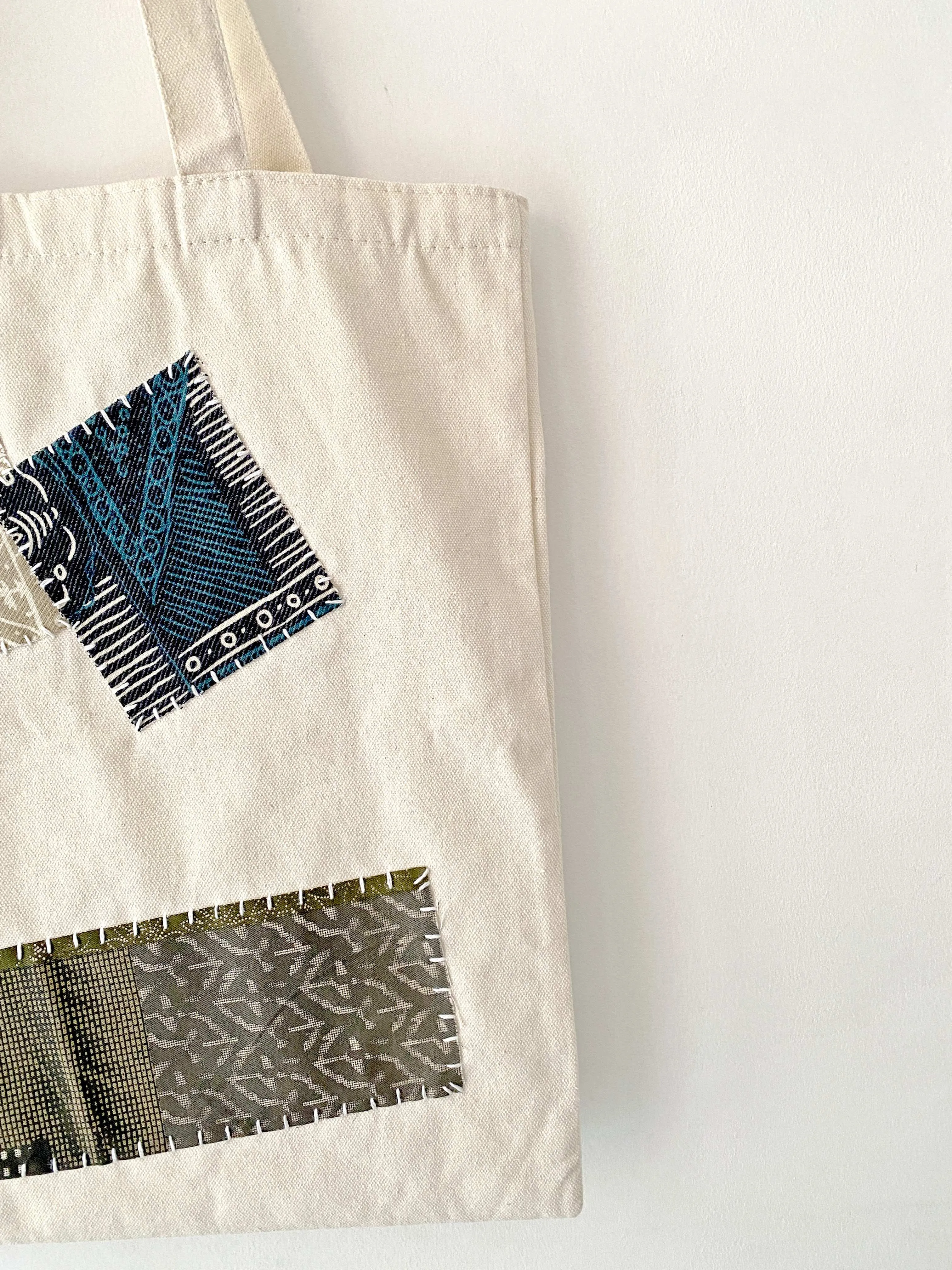 Eco Patchwork Shoulder Tote