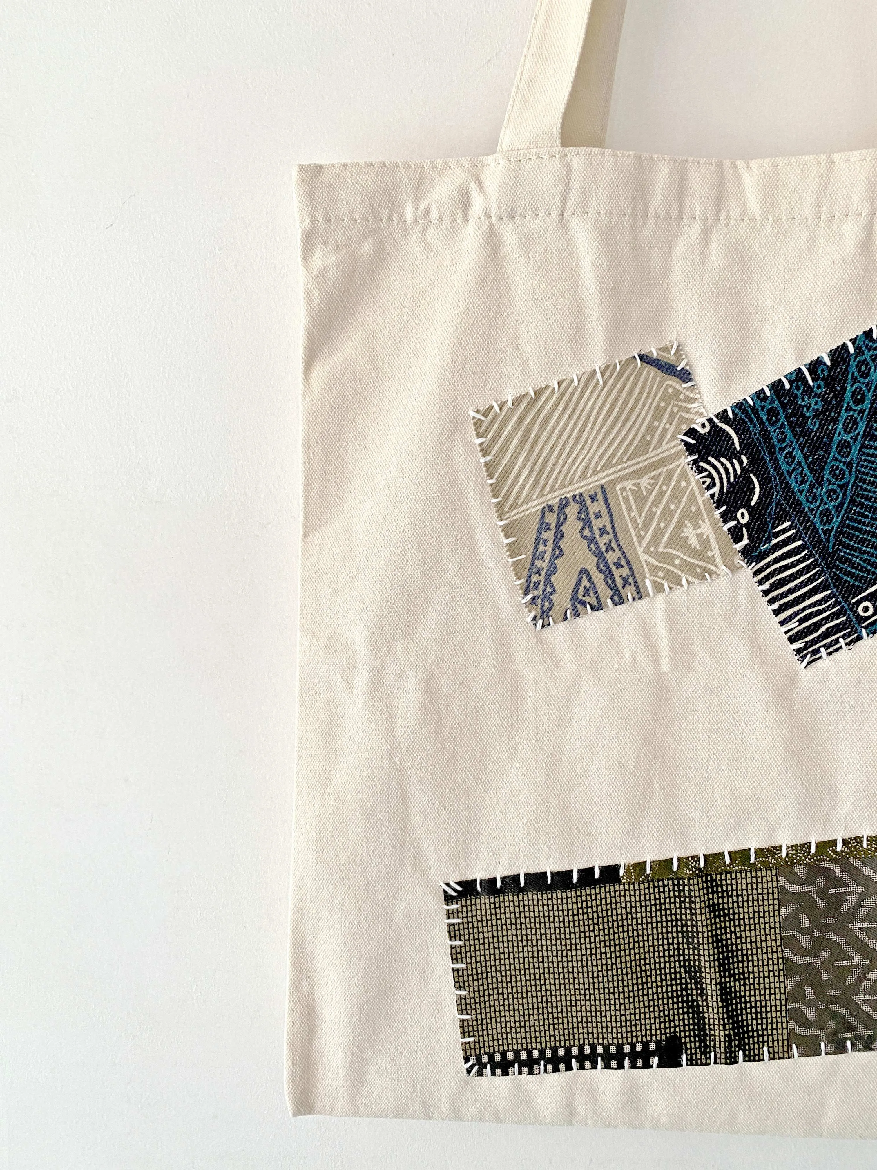 Eco Patchwork Shoulder Tote