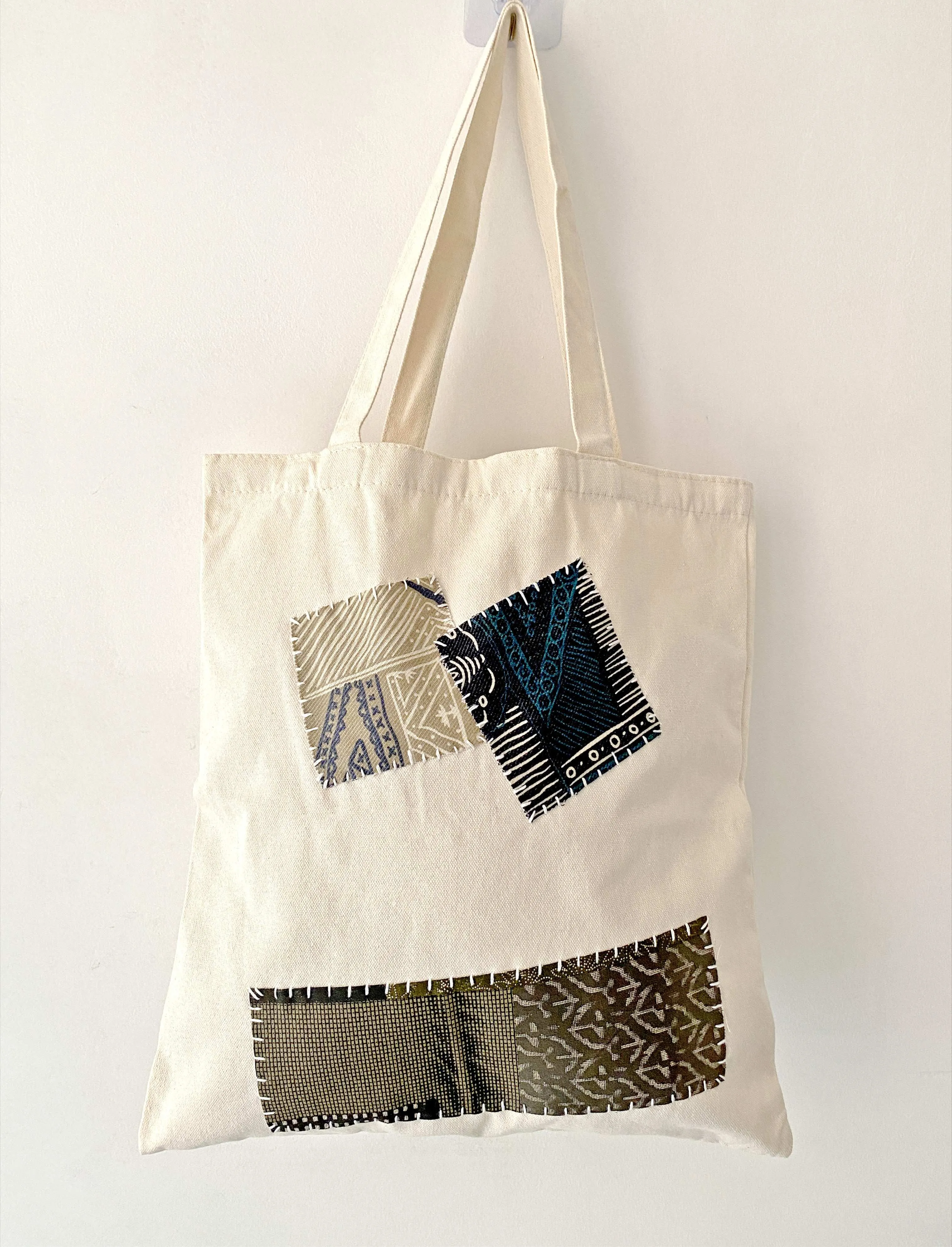 Eco Patchwork Shoulder Tote