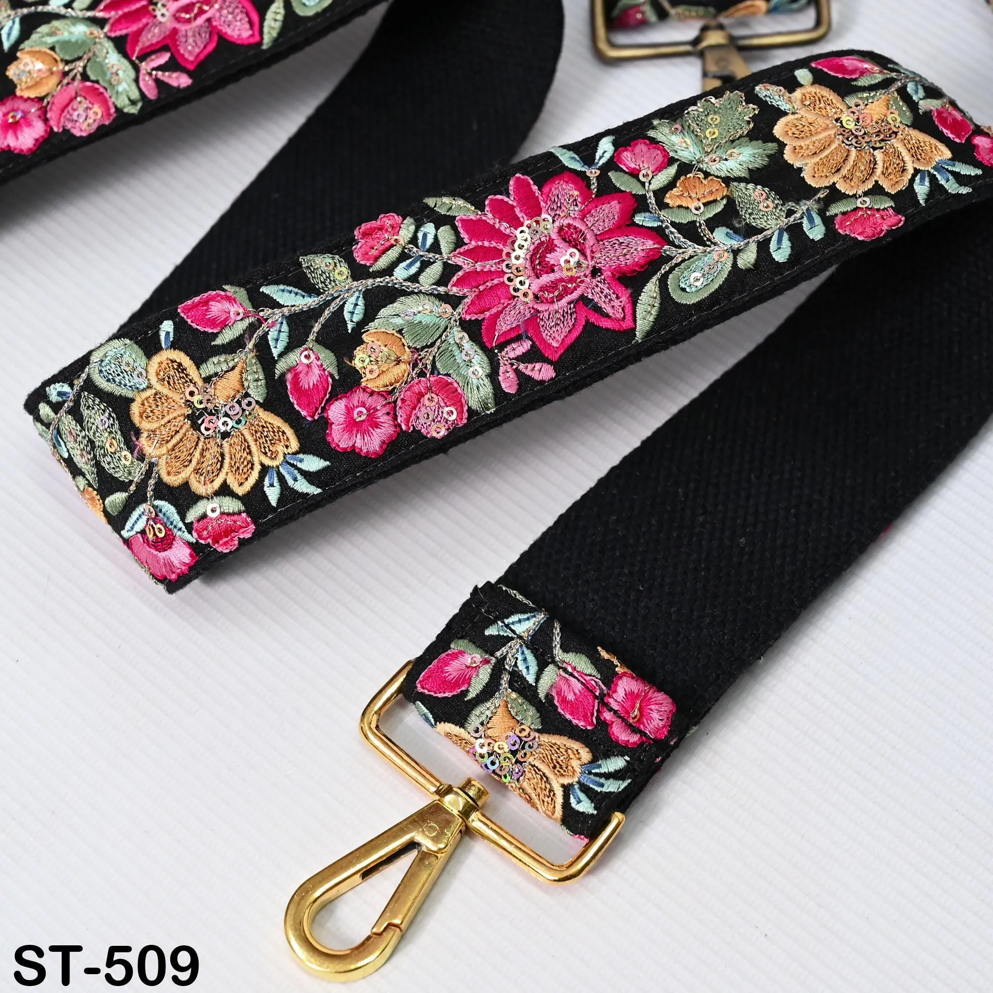 Embroidered Canvas Sling Bag Strap Messenger Crossbody Strap for Purses Handbag Embroidery Replacement Strap Boho Guitar Strap Gift Mother