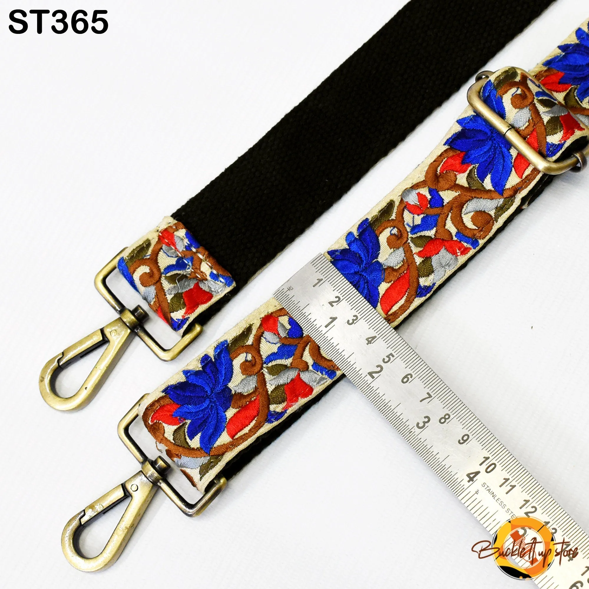 Embroidered Detachable Crossbody Strap for Purses Bags Embroidery Replacement Messenger Strap Boho Tote Handbag Strap Gift Mom Guitar Strap