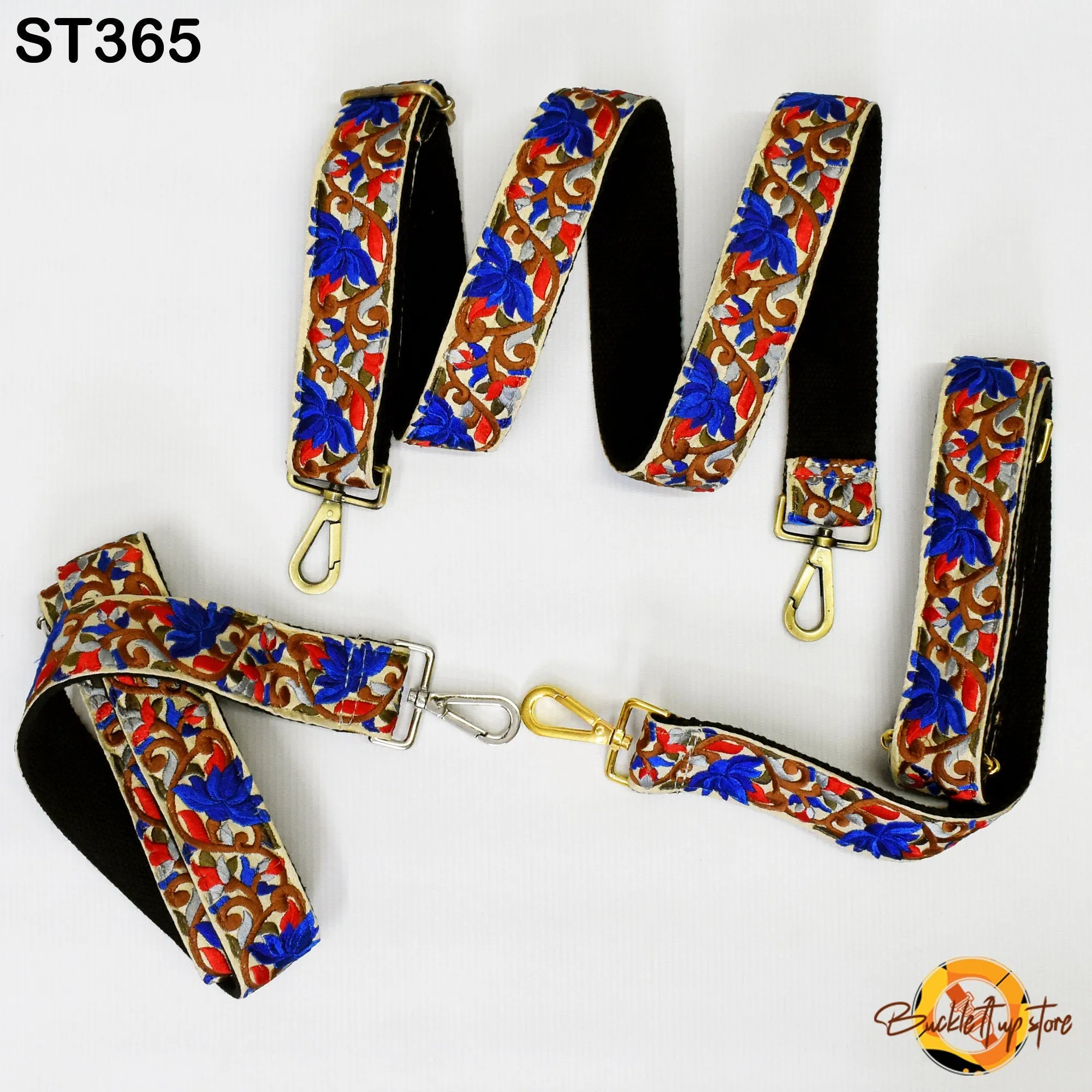 Embroidered Detachable Crossbody Strap for Purses Bags Embroidery Replacement Messenger Strap Boho Tote Handbag Strap Gift Mom Guitar Strap