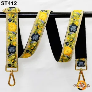 Embroidered Messenger Bags Strap Crossbody Strap for Purses Boho  Embroidery Replacement Strap Boho Guitar Strap Handbag Strap Gift for Dad