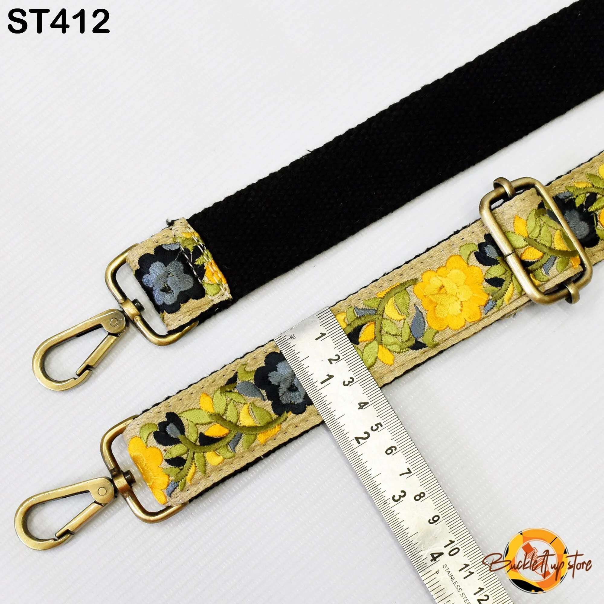 Embroidered Messenger Bags Strap Crossbody Strap for Purses Boho  Embroidery Replacement Strap Boho Guitar Strap Handbag Strap Gift for Dad