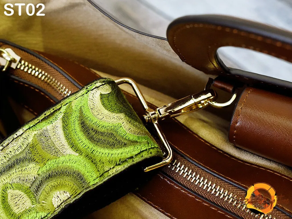 Embroidered Purse Strap Crossbody Strap for Purses Boho Bags Strap Embroidery Replacement Strap Boho Guitar Strap Handbag Strap gift for her