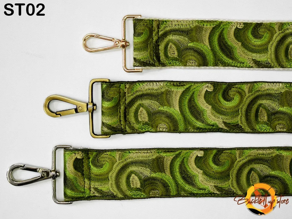 Embroidered Purse Strap Crossbody Strap for Purses Boho Bags Strap Embroidery Replacement Strap Boho Guitar Strap Handbag Strap gift for her