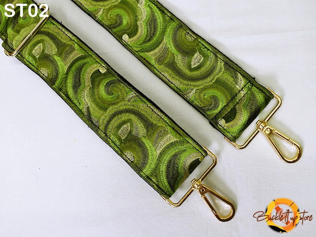 Embroidered Purse Strap Crossbody Strap for Purses Boho Bags Strap Embroidery Replacement Strap Boho Guitar Strap Handbag Strap gift for her
