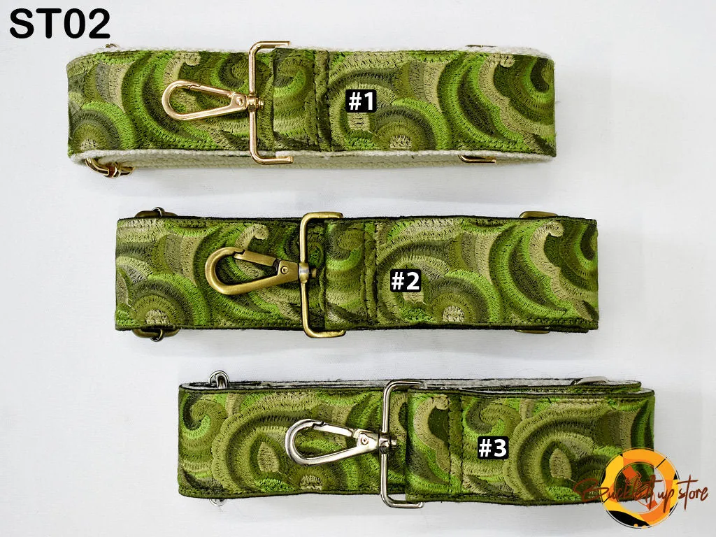 Embroidered Purse Strap Crossbody Strap for Purses Boho Bags Strap Embroidery Replacement Strap Boho Guitar Strap Handbag Strap gift for her