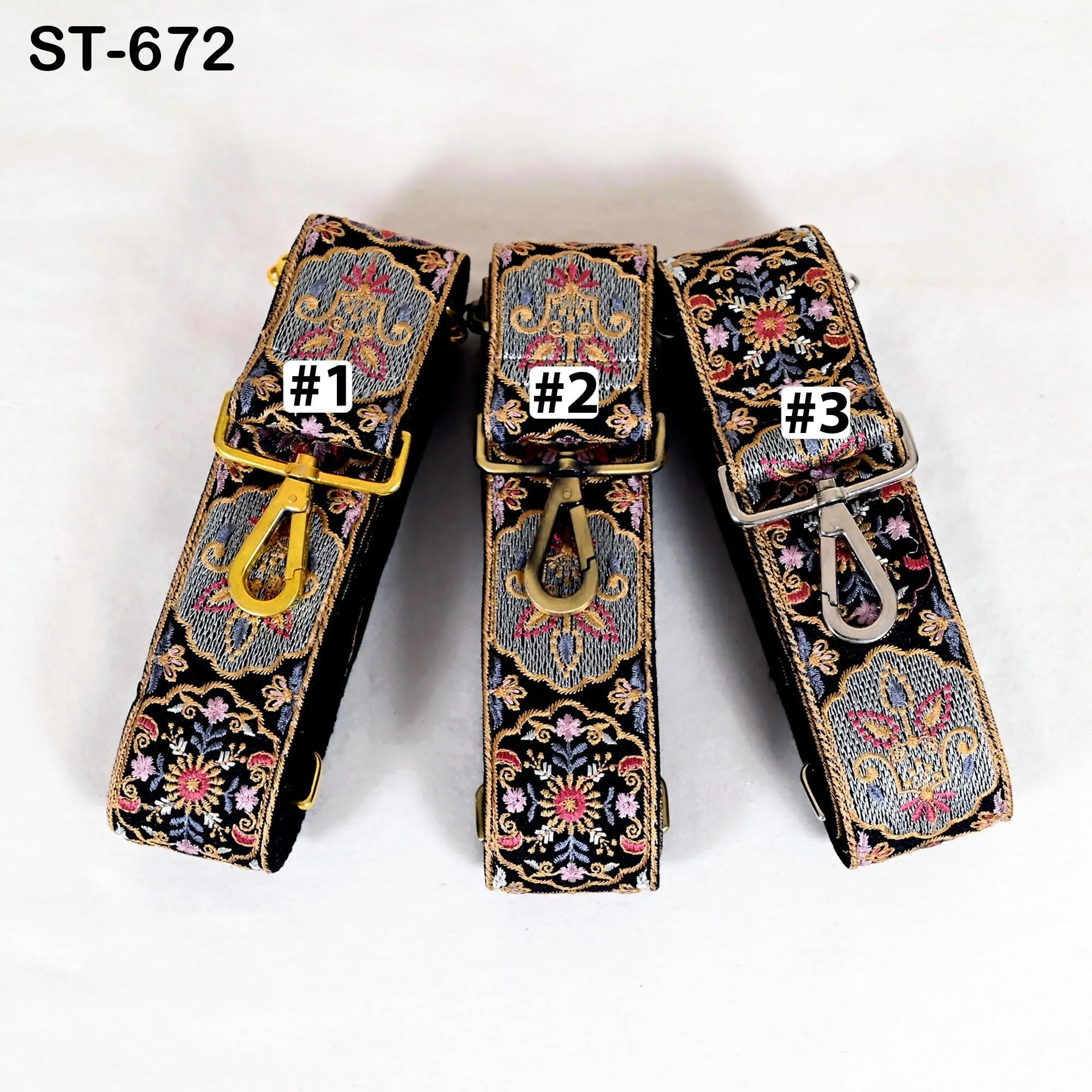 Embroidered Purse Strap Crossbody Strap for Purses Handbag Boho Bag Strap Floral Embroidery Replacement Strap Boho Guitar Strap Gift for her