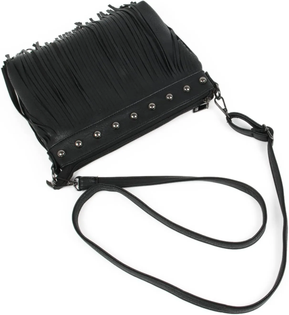 Emprier Women Hobo Fringe Crossbody Purse Vintage Small Tassel Shoulder Handbags