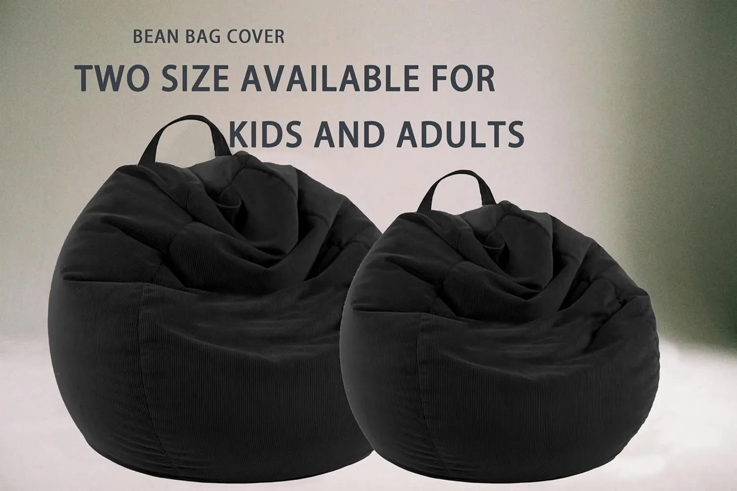 ENBAOHUI 3 Ft Bean Bag Chair Cover (No Filler) Stuffed Animal Storage Bean Bag Cover for Pets Dogs/Cats Bed Corduroy Stuffed for Organizing Plush Toys