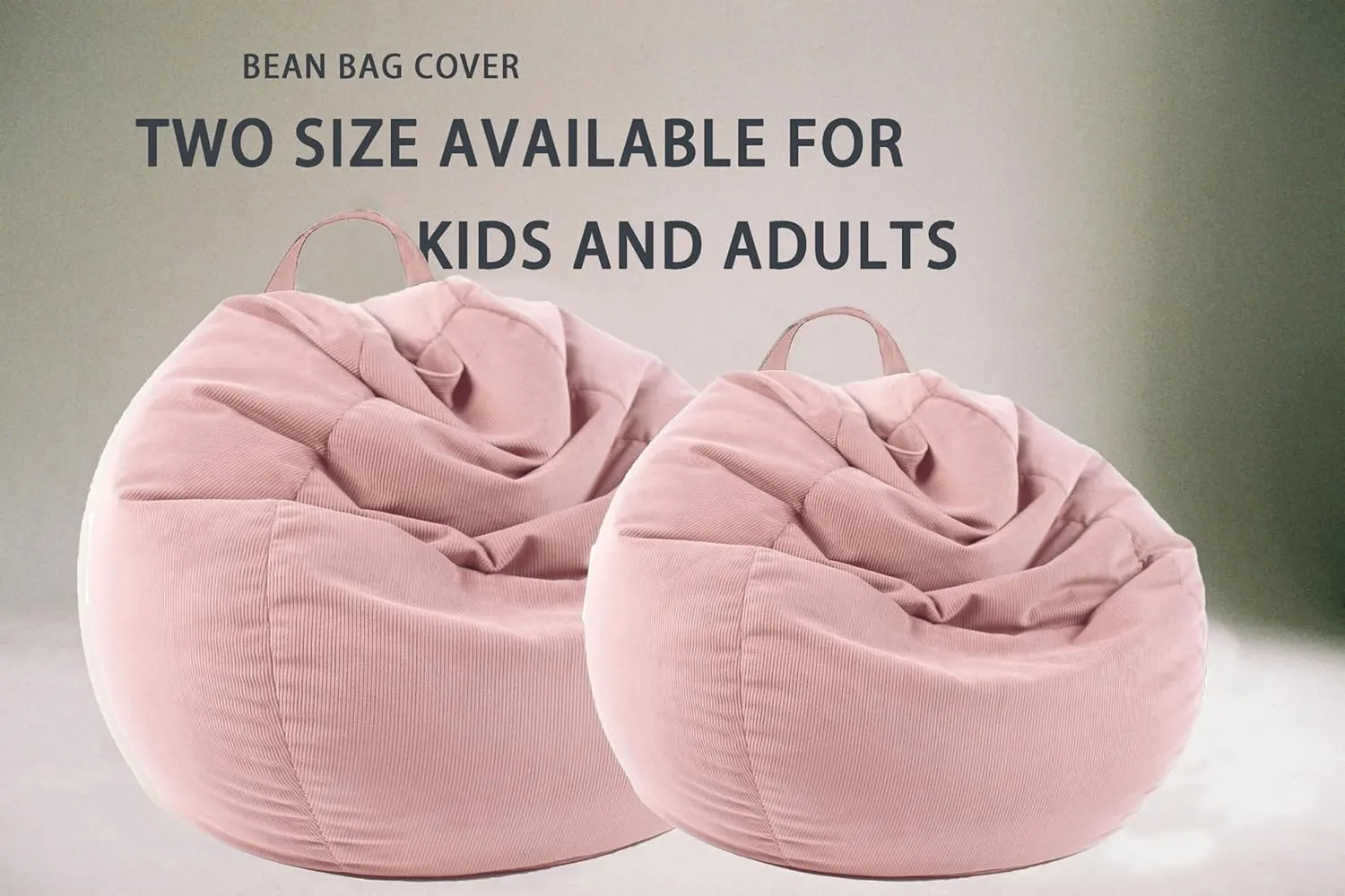 ENBAOHUI 3 Ft Bean Bag Chair Cover (No Filler) Stuffed Animal Storage Bean Bag Cover for Pets Dogs/Cats Bed Corduroy Stuffed for Organizing Plush Toys