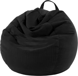 ENBAOHUI 3 Ft Bean Bag Chair Cover (No Filler) Stuffed Animal Storage Bean Bag Cover for Pets Dogs/Cats Bed Corduroy Stuffed for Organizing Plush Toys