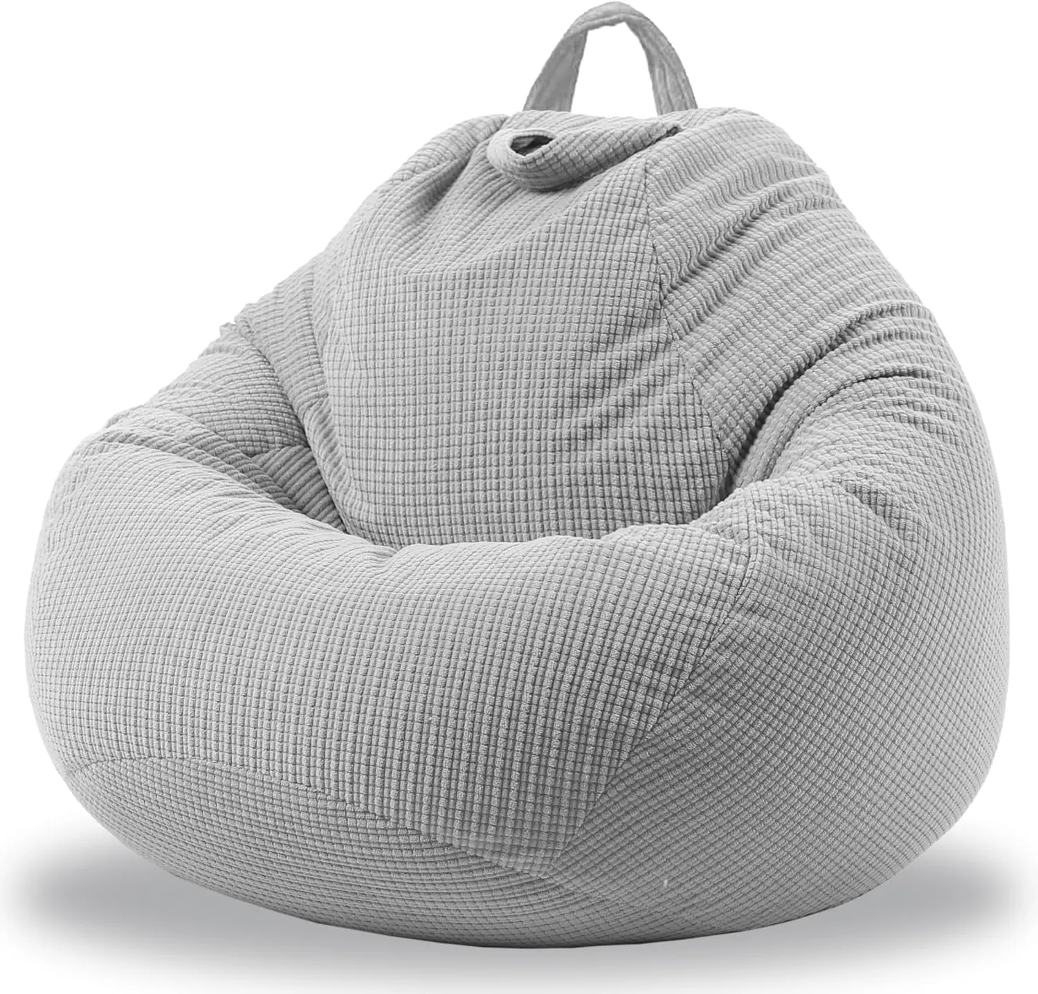 ENBAOHUI Stuffed Animal Storage Bean Bag Chair Cover (No Filler) Washable Ultra Soft Corduroy Bean Bag Cover for Organizing Plush Toys, Bean Bag for Adults
