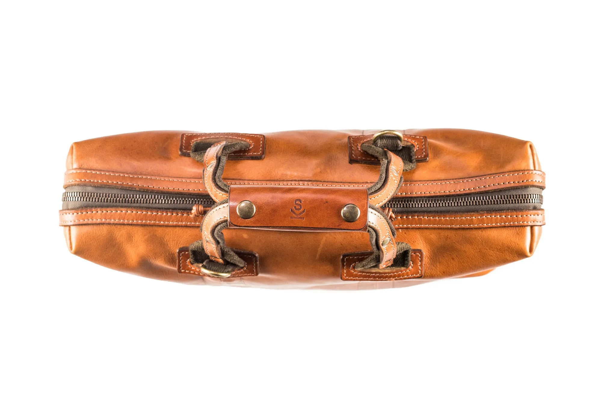 Encounter Soft Briefcase - Cognac Leather