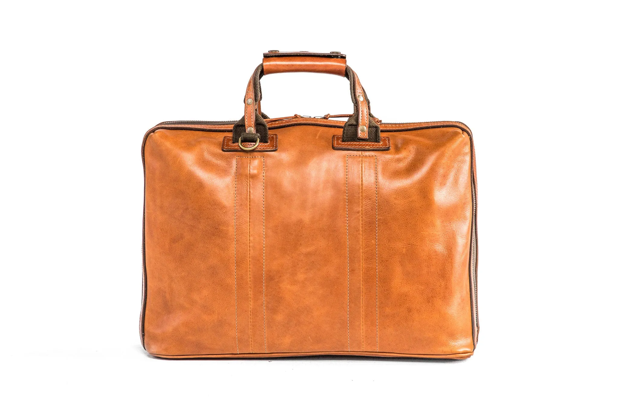 Encounter Soft Briefcase - Cognac Leather