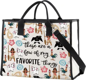 ENSIANTH Princess Inspired Tote Bag Polynesian Princess Gift Princess Lover Gift Maui Hei Hei Princess Ocean Handbag