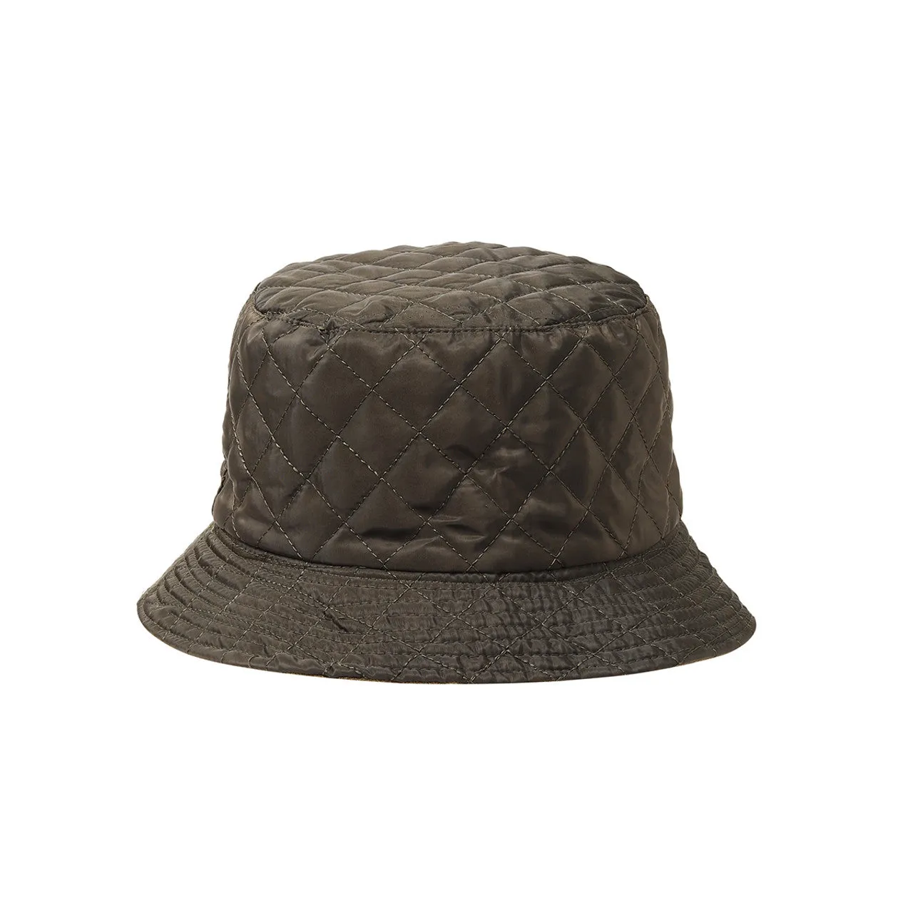 Fall/Winter Reversible Quilted & Suede Bucket Hat For Women