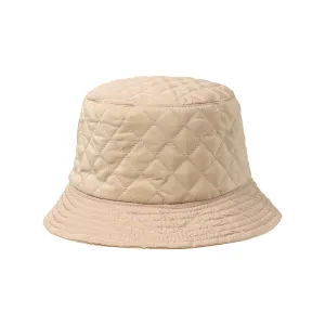 Fall/Winter Reversible Quilted & Suede Bucket Hat For Women