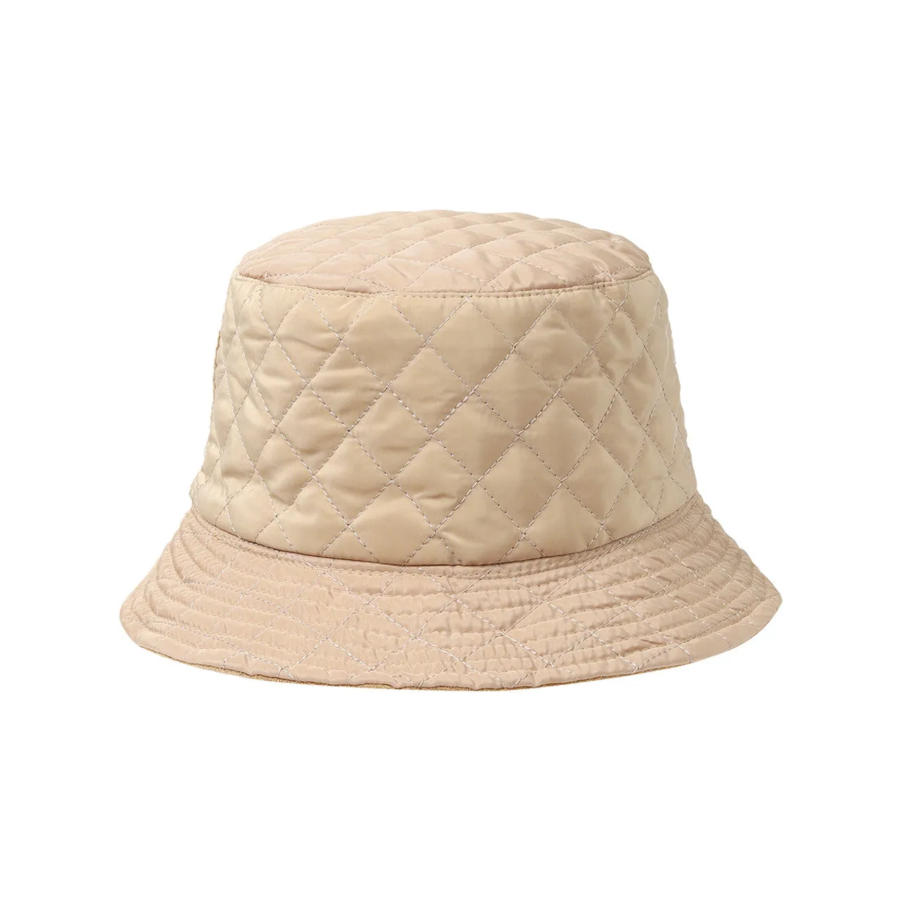 Fall/Winter Reversible Quilted & Suede Bucket Hat For Women