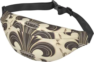 Fanny Pack Belt Bag for Women Men Adjustable Waist Pack Bag Fleur-de-Lis and Coat Arms Knight Crossbody Bags for Travel
