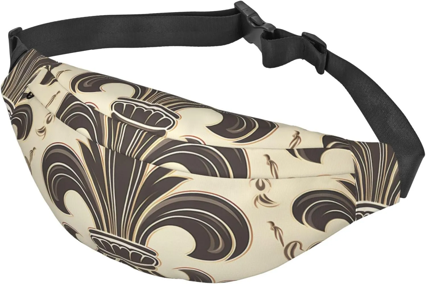 Fanny Pack Belt Bag for Women Men Adjustable Waist Pack Bag Fleur-de-Lis and Coat Arms Knight Crossbody Bags for Travel