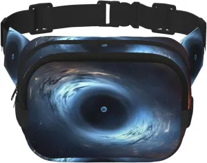 Fanny Pack For Women Men Waterproof Adjustable Belt Bags Waist Pack Fashion Crossbody Bags Black Hole Swallows Neutron Star Bum Bag For Running Workout Hiking Traveling