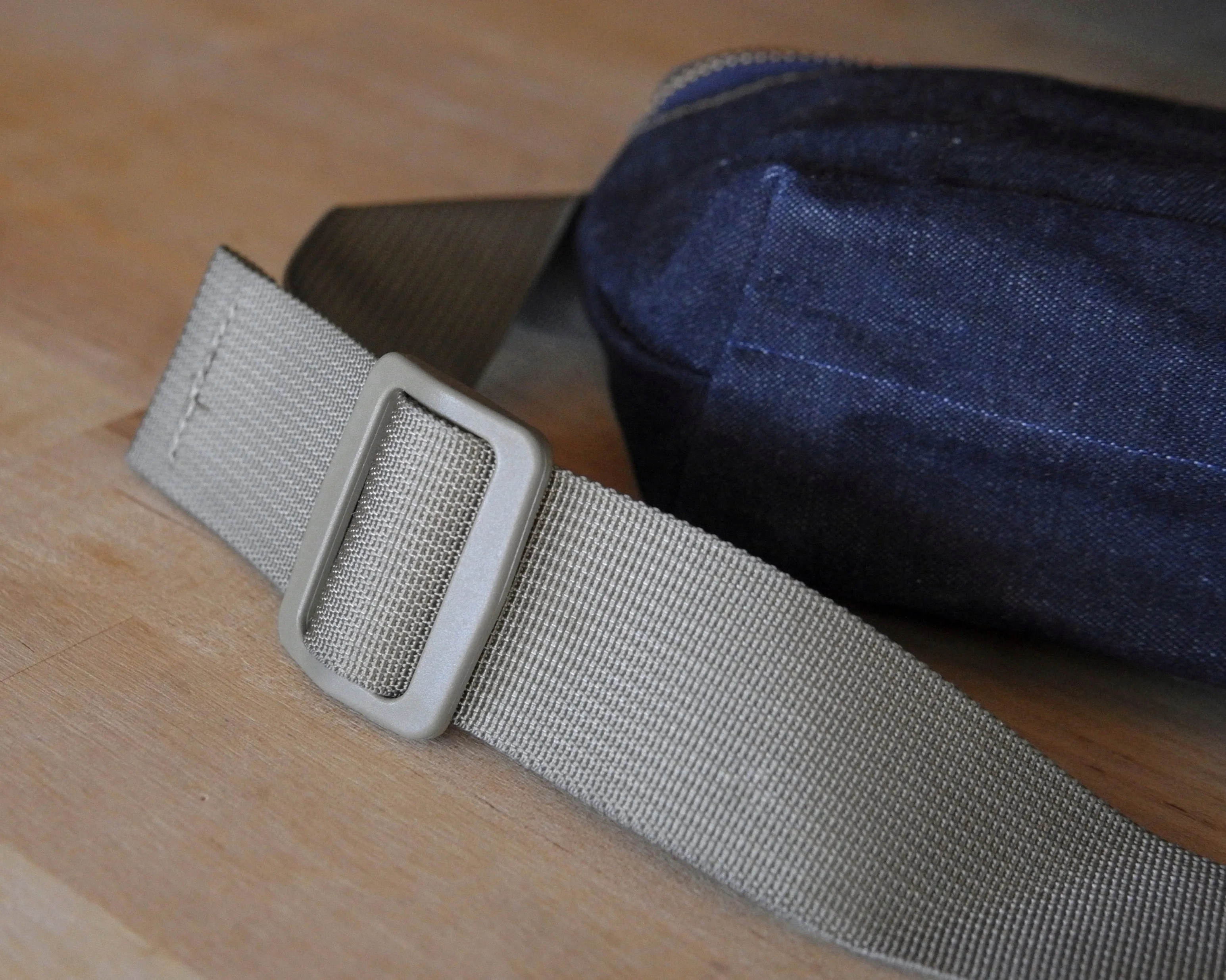 Fanny Pack in Raw Waxed Denim