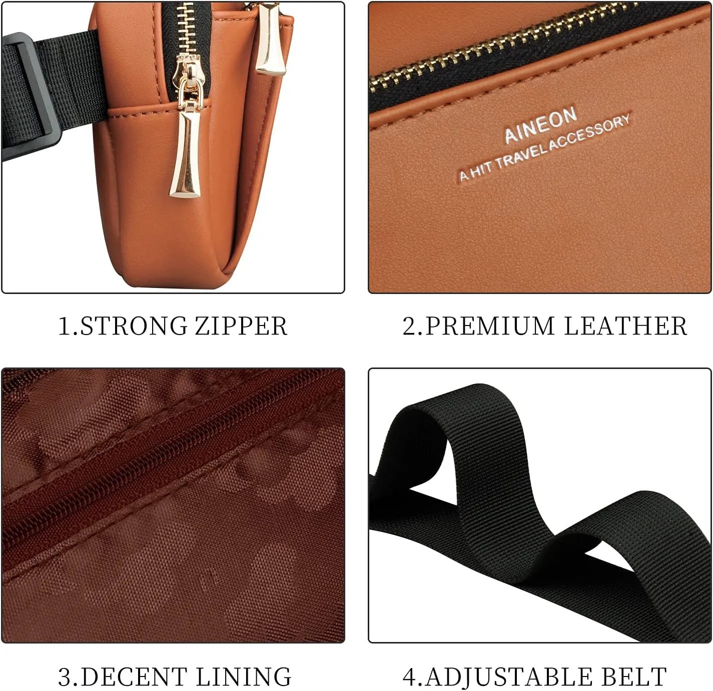 Fanny Packs for Women Fashion Leather Fanny Pack for Men Girls Boys, Plus Size Waist Pack Belt Bag with Adjustable Strap Waterproof Cute Bum Hip Bags for Travel Disney Hiking Running Cycling Shopping