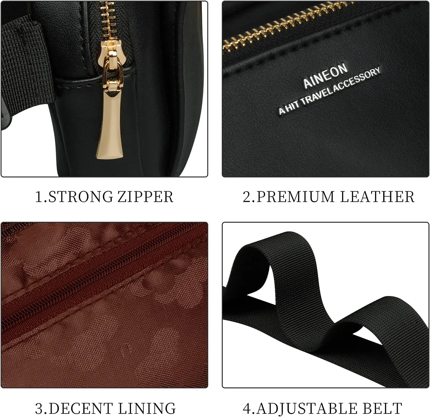 Fanny Packs for Women Fashion Leather Fanny Pack for Men Girls Boys, Plus Size Waist Pack Belt Bag with Adjustable Strap Waterproof Cute Bum Hip Bags for Travel Disney Hiking Running Cycling Shopping