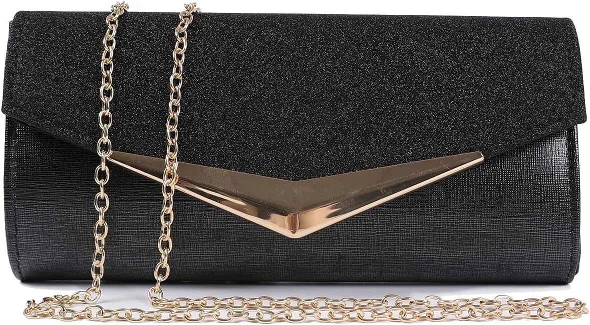 Fashion Clutch Women Evening Bags for Women Wedding Formal Prom Handbag purse Glitter Flap
