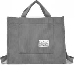 Fashion Corduroy Tote Handbag for Women - Stylish Hobo Bag