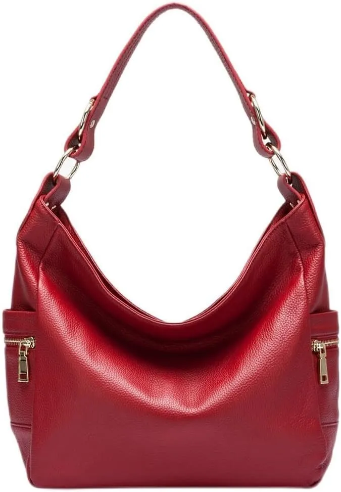 Fashion Tassels Women's Zipper Cowhide Genuine Leather Handbag Shoulder Bag Purse Satchel
