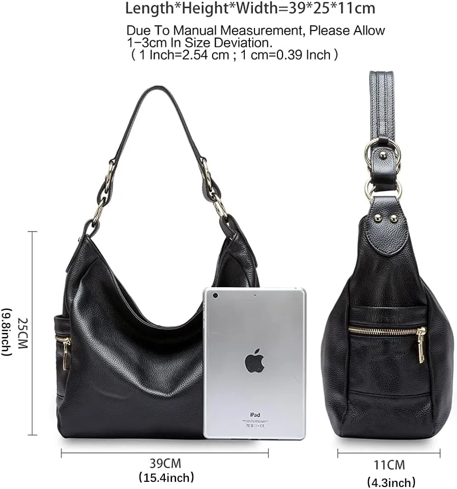 Fashion Tassels Women's Zipper Cowhide Genuine Leather Handbag Shoulder Bag Purse Satchel