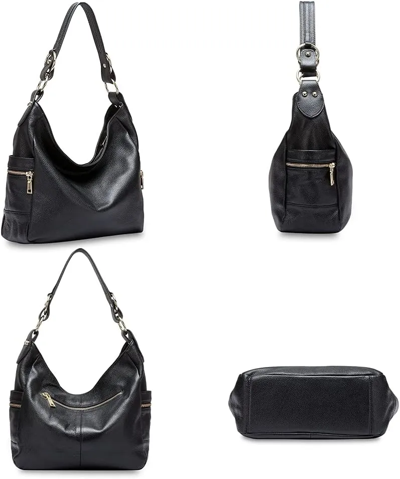 Fashion Tassels Women's Zipper Cowhide Genuine Leather Handbag Shoulder Bag Purse Satchel