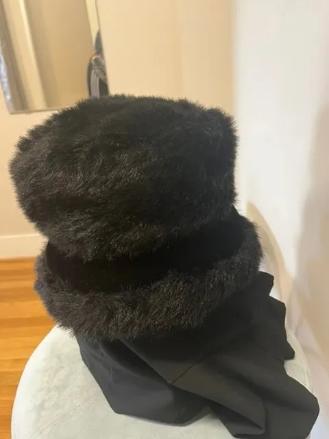 Faux Fur Bucket Hat, size OSFM  #1444