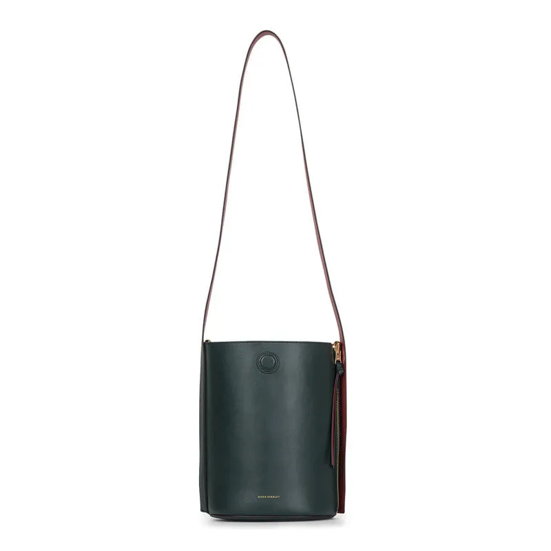 [FINAL RUN] REVERSIBLE BUCKET BAG DEEP GREEN/RED