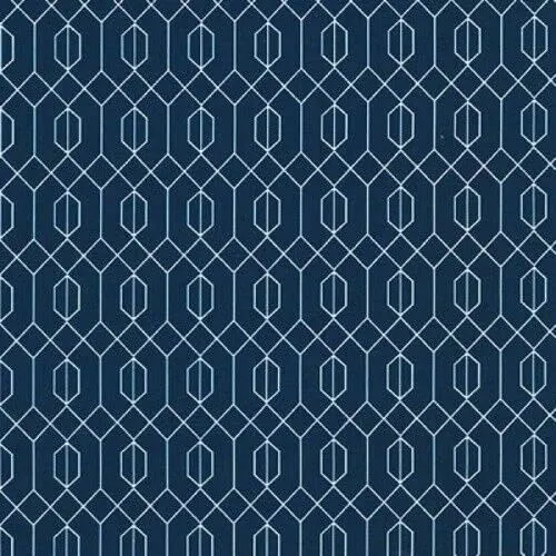 FlashPhoenix Quality Sewing Fabric – Elderberry Flower Fairies Navy Geo Cotton Size; 36" x 44" by The Yard