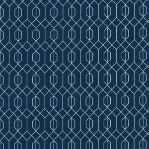 FlashPhoenix Quality Sewing Fabric – Elderberry Flower Fairies Navy Geo Cotton Size; 36" x 44" by The Yard