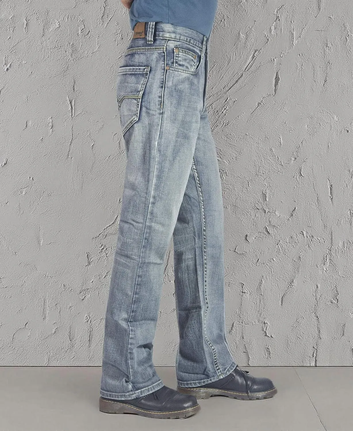 Flypaper Men’s Fashion Bootcut Blue Jeans Regular Fit Mens Work Pants