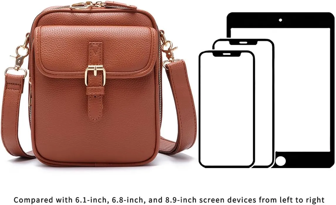 Forcipower Crossbody Bag, Collaboraten1 Crossbody Leather Bag, Urvashi Anti-Theft Vintage Adjustable Shoulder Messenger
