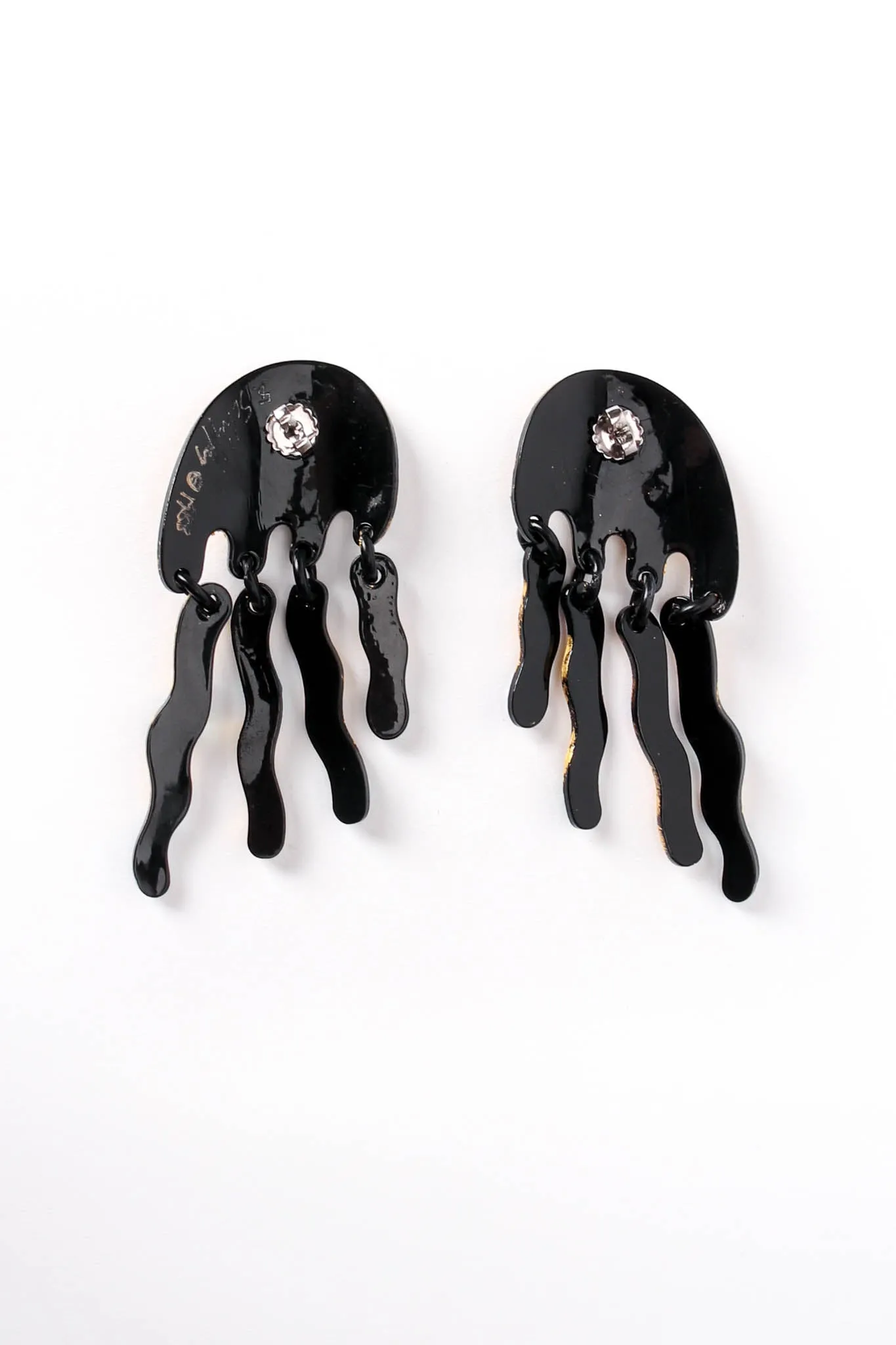 Freeform Melted Fringe Earrings