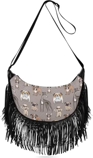 Fringe Bag Crossbody Purse Tassel Western Handbags Hippie Purses for Women Crossbody