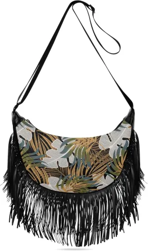 Fringe Bag Crossbody Purse Tassel Western Handbags Hippie Purses for Women Crossbody