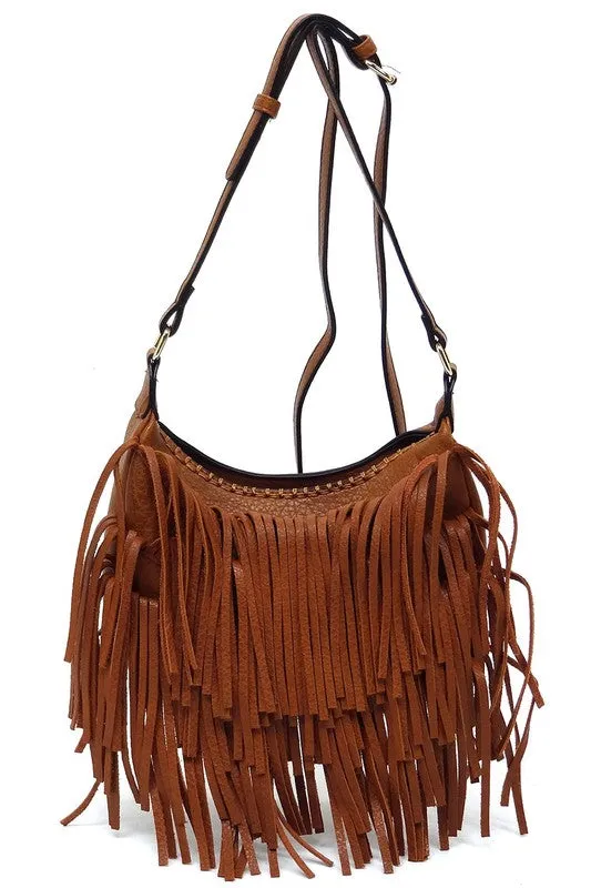 Fringe Hobo Crossbody