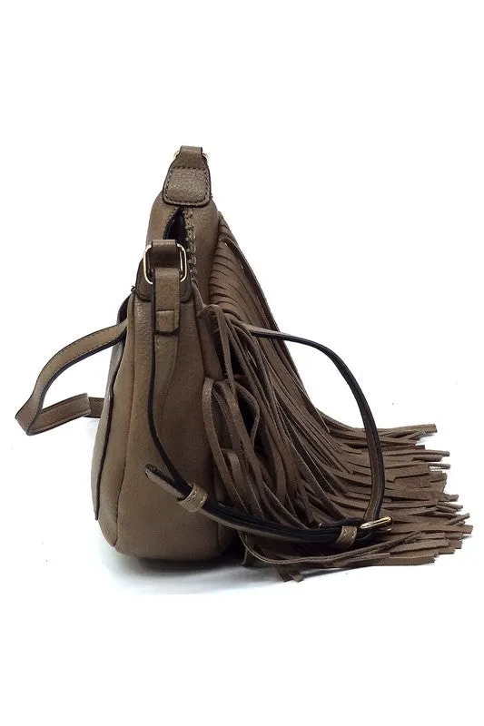 Fringe Hobo Crossbody