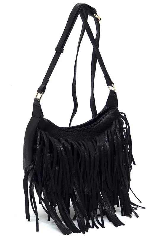 Fringe Hobo Crossbody
