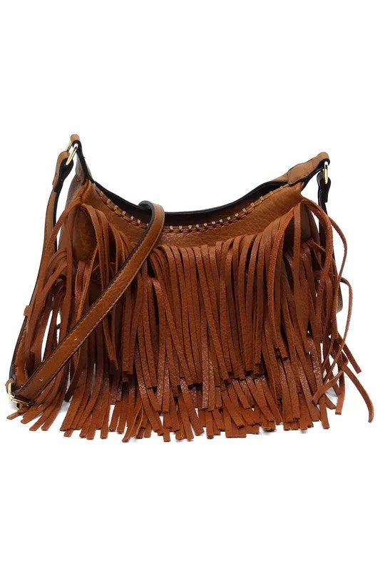 Fringe Hobo Crossbody