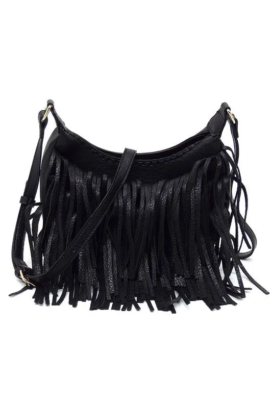 Fringe Hobo Crossbody